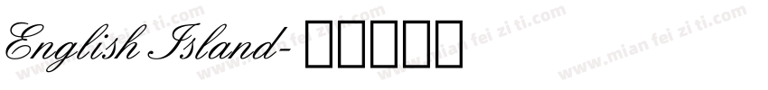 English Island字体转换
